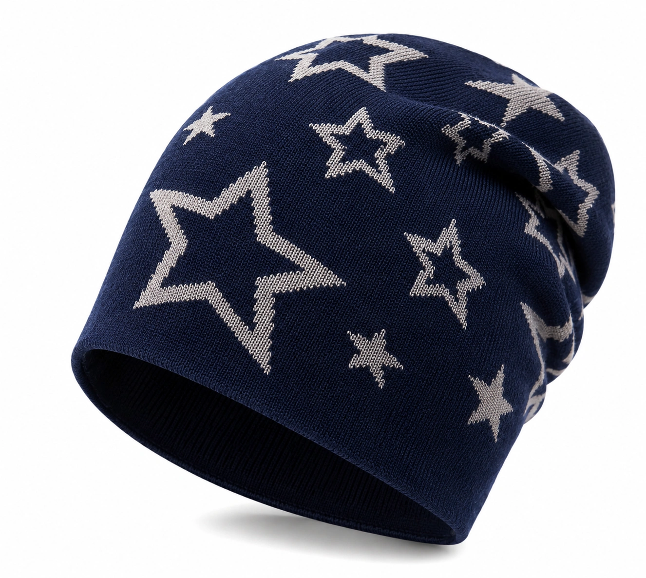 Bonnet bleu étoilé pour adultes et adolescents-cozyverix