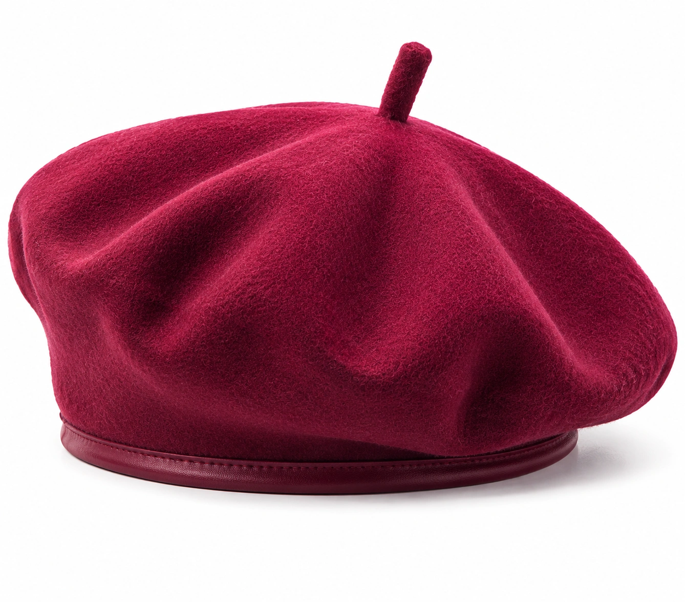 Béret Classique Bordeaux pour Adulte-cozyverix