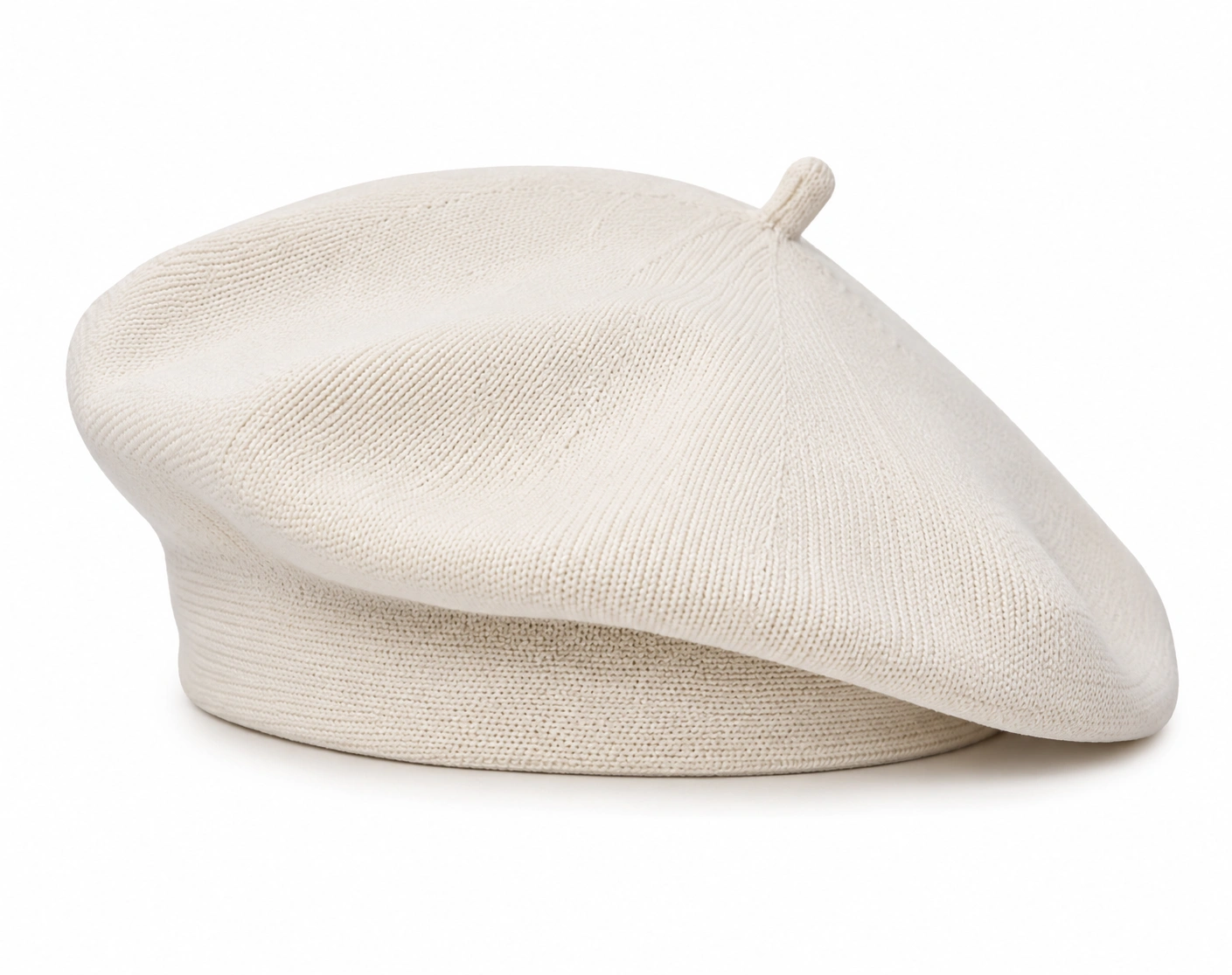 Béret classique blanc-cozyverix