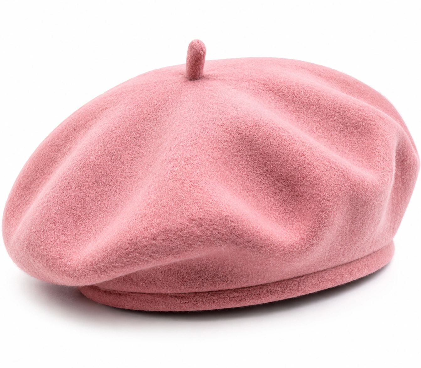 Béret Classique en Laine Rose-cozyverix