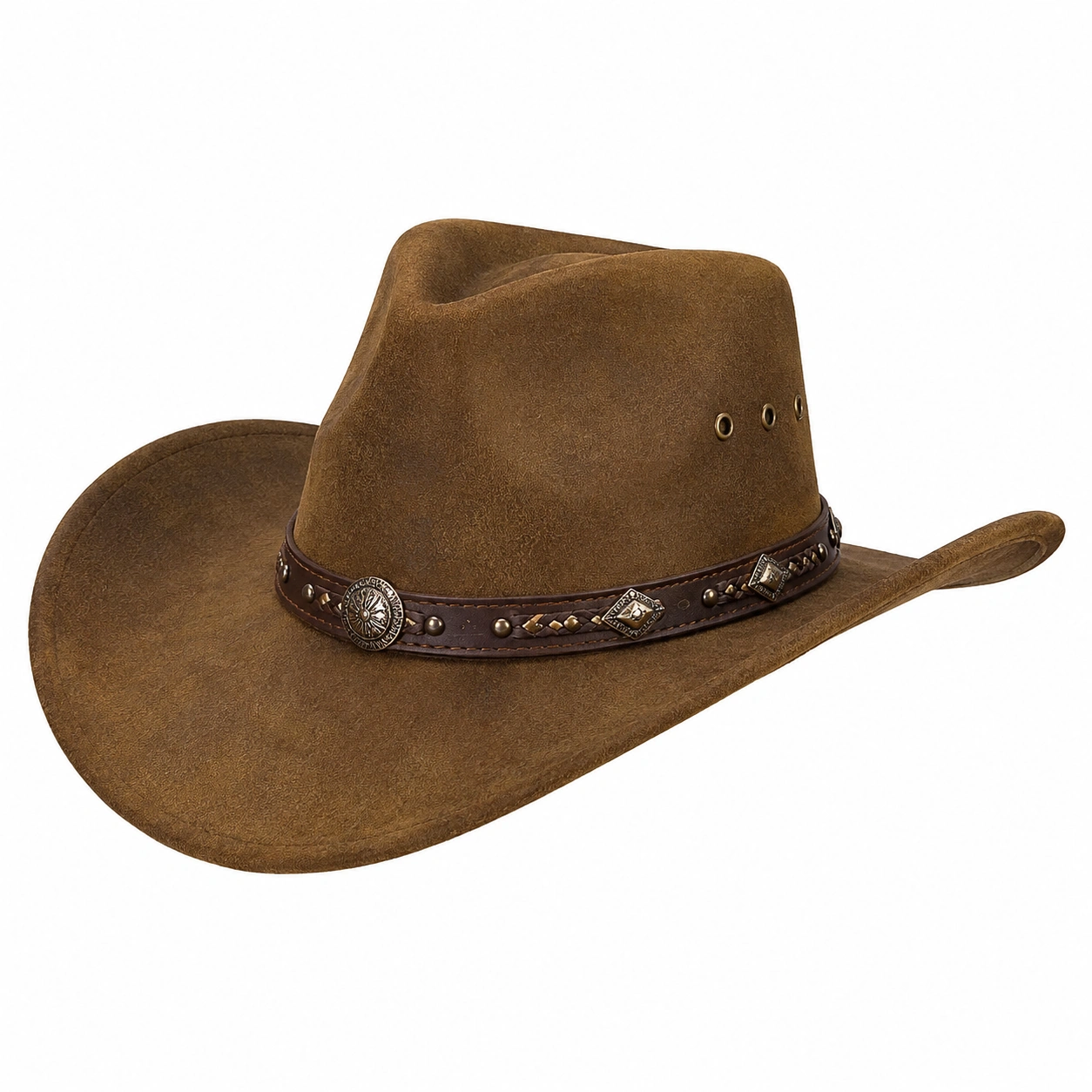 Chapeau Cowboy Classique Brun-cozyverix