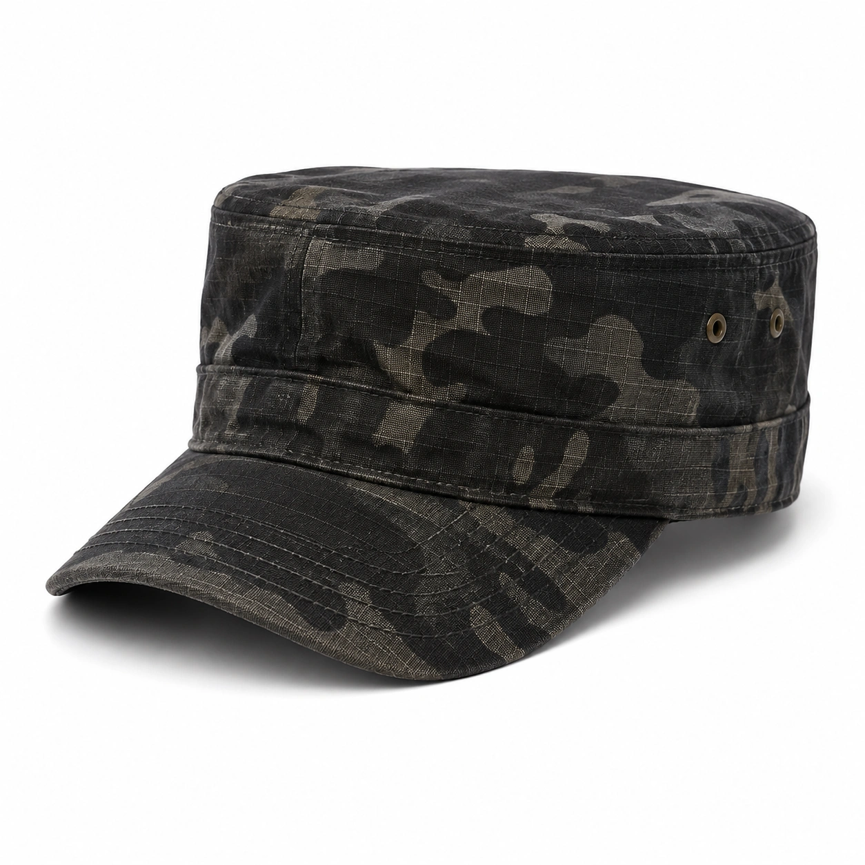 Casquette Militaire Camouflage Noir et Gris-cozyverix
