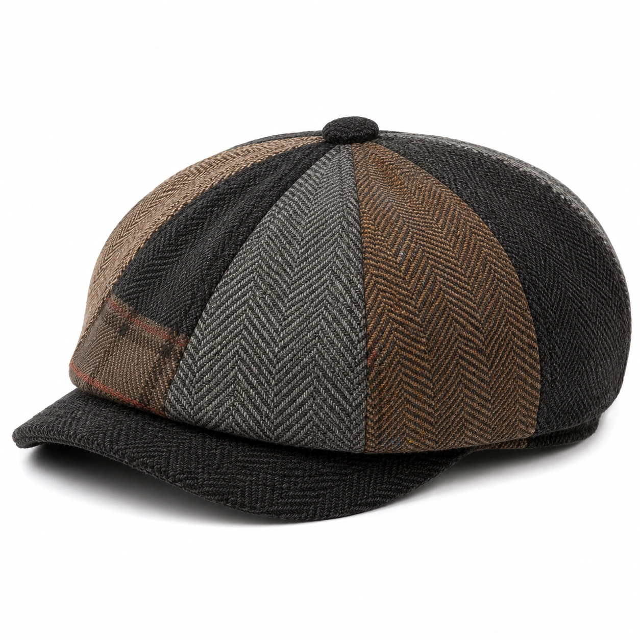 Casquette Patchwork Multicolore en Laine-cozyverix