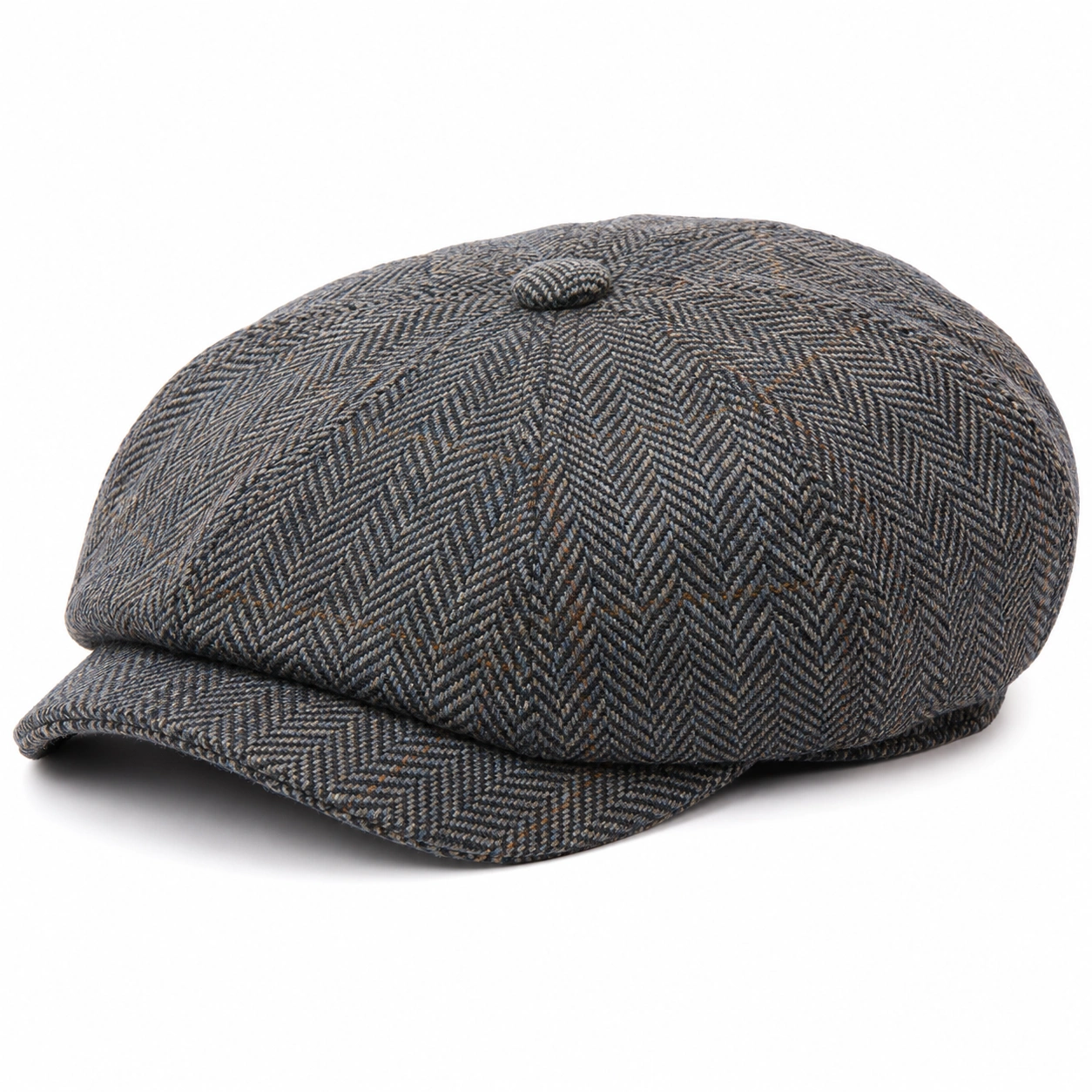 Casquette Gavroche Gris à Chevrons-cozyverix
