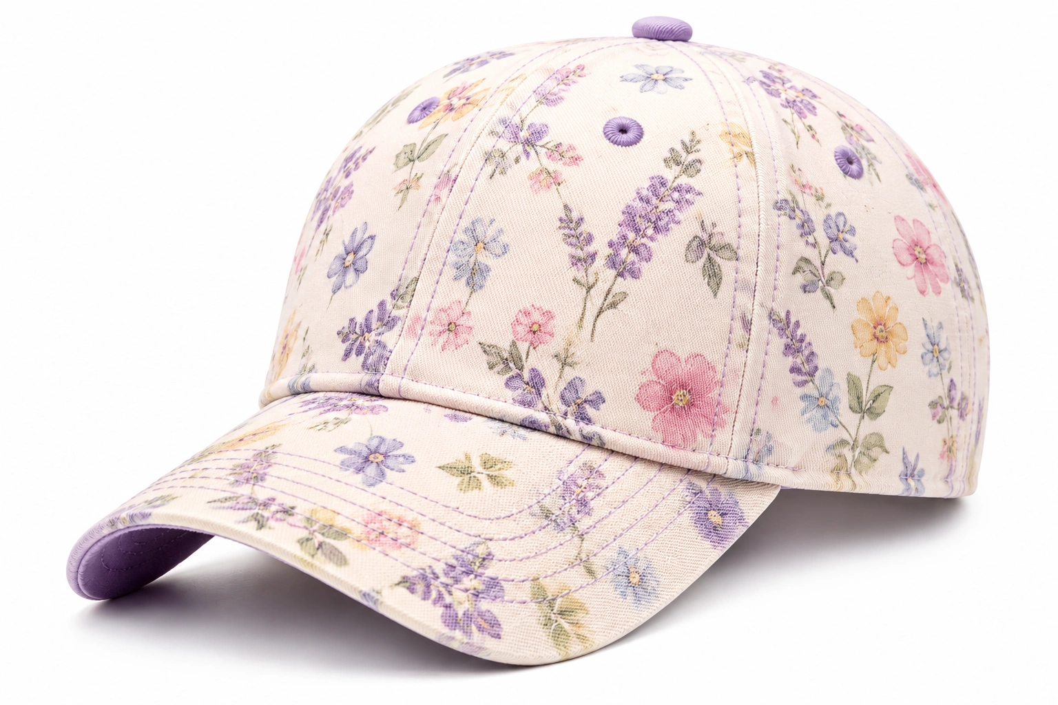 Casquette à motifs floraux pastel-ulqorvexi