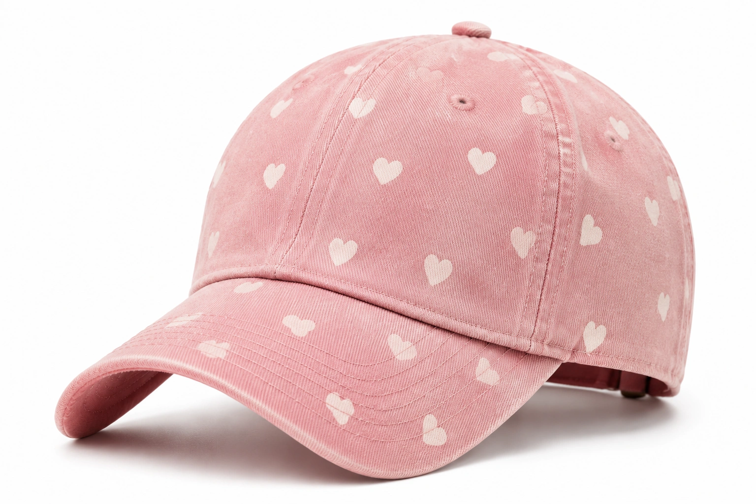 Casquette rose à motifs cœur réglable pour adultes-ulqorvexi