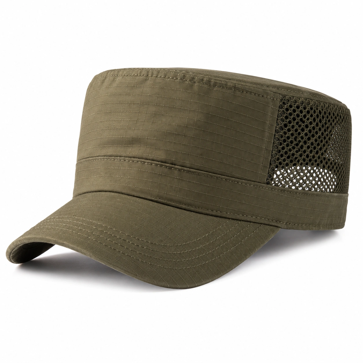 Casquette Militaire Respirante avec Filet Kaki-ulqorvexi