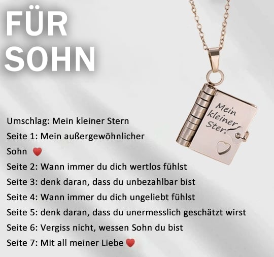 🎁2 kaufen, 1 gratis💗 Mein kleiner Sternenbuch-Anhänger für die Liebsten | Zeitloses Geschenk der Liebe an die Familie