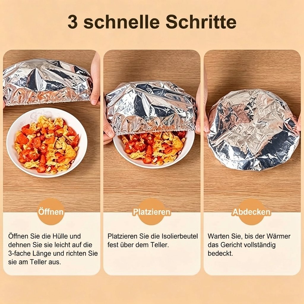 🍽️ Hitzespeichernd, waschbar & frischhaltend, unverzichtbar für die Küche