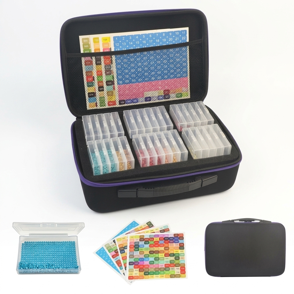 Premium Portable Diamond Painting Organizer Kit
