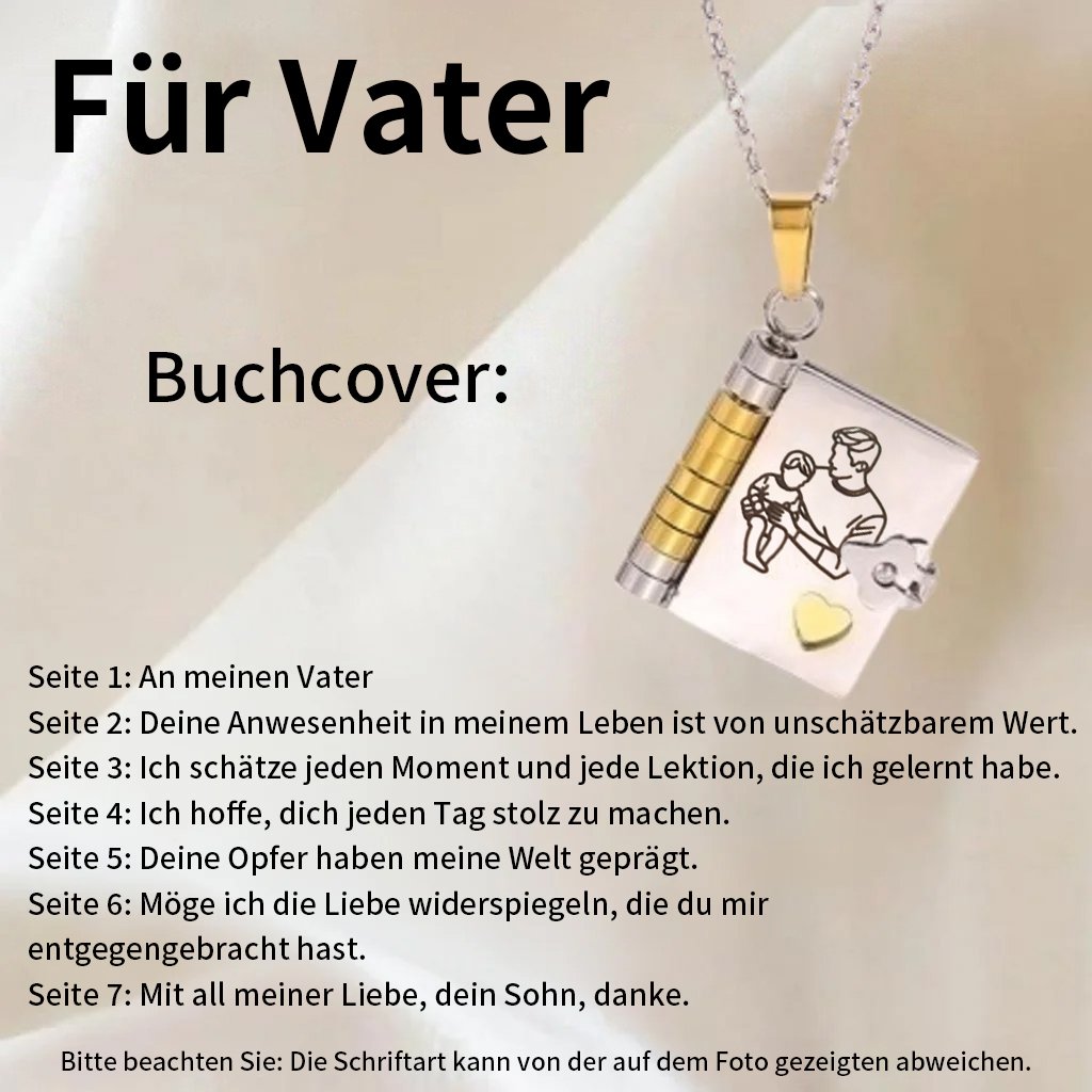 🎁2 kaufen, 1 gratis💗 Mein kleiner Sternenbuch-Anhänger für die Liebsten | Zeitloses Geschenk der Liebe an die Familie