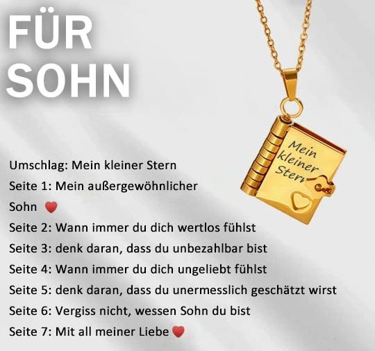 🎁2 kaufen, 1 gratis💗 Mein kleiner Sternenbuch-Anhänger für die Liebsten | Zeitloses Geschenk der Liebe an die Familie