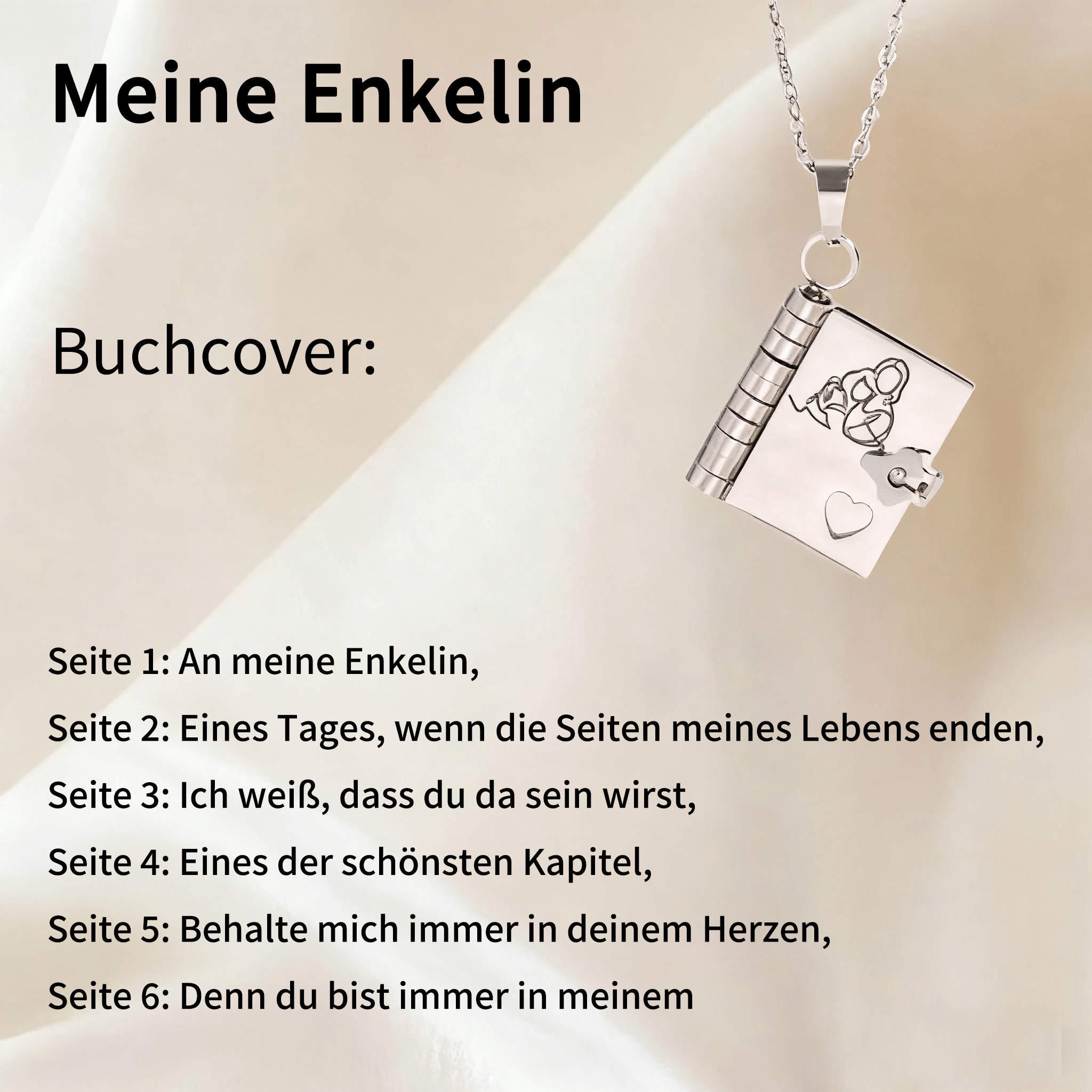 🎁2 kaufen, 1 gratis💗 Mein kleiner Sternenbuch-Anhänger für die Liebsten | Zeitloses Geschenk der Liebe an die Familie