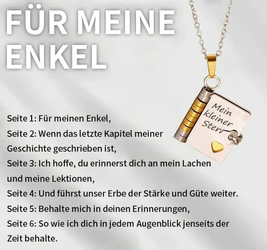 🎁2 kaufen, 1 gratis💗 Mein kleiner Sternenbuch-Anhänger für die Liebsten | Zeitloses Geschenk der Liebe an die Familie