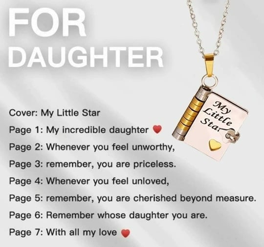 🎁2 kaufen, 1 gratis💗 Mein kleiner Sternenbuch-Anhänger für die Liebsten | Zeitloses Geschenk der Liebe an die Familie