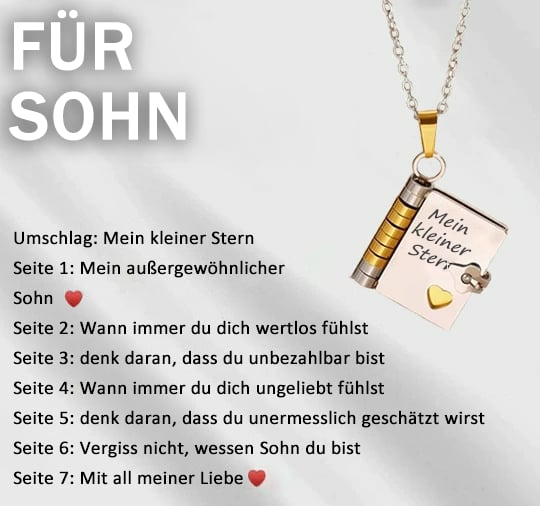 🎁2 kaufen, 1 gratis💗 Mein kleiner Sternenbuch-Anhänger für die Liebsten | Zeitloses Geschenk der Liebe an die Familie