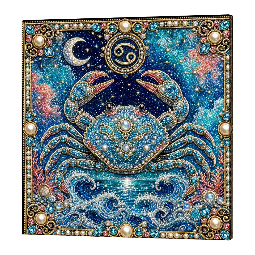 Framed Cancer - Pearls Painting Kit DIY Diamond Painting Pearl Dot Crafts 20x20CM