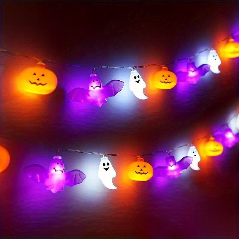 Halloween LED Bat Lantern Decoration – Spooky Hanging Light String with Battery Power for Party, Home & Outdoor Decor