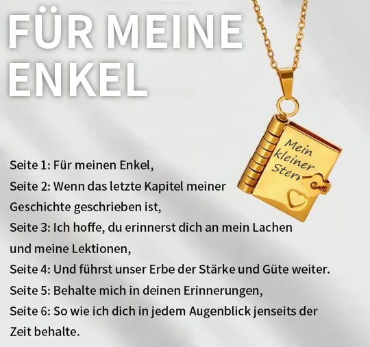 🎁2 kaufen, 1 gratis💗 Mein kleiner Sternenbuch-Anhänger für die Liebsten | Zeitloses Geschenk der Liebe an die Familie