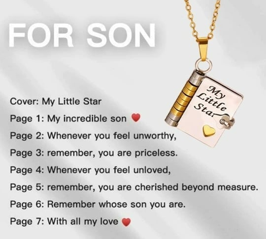 🎁2 kaufen, 1 gratis💗 Mein kleiner Sternenbuch-Anhänger für die Liebsten | Zeitloses Geschenk der Liebe an die Familie