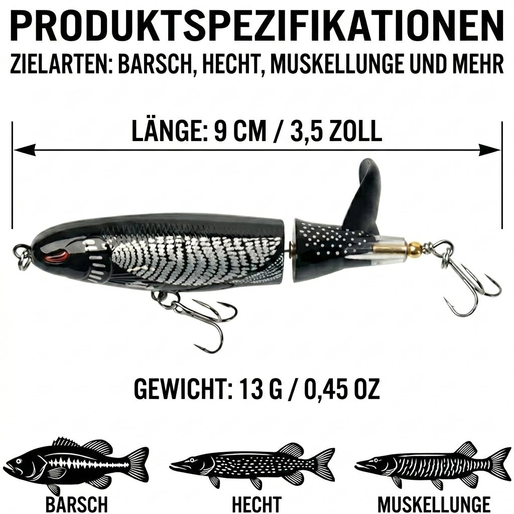 🦈 Hochwertiger Oberflächenköder