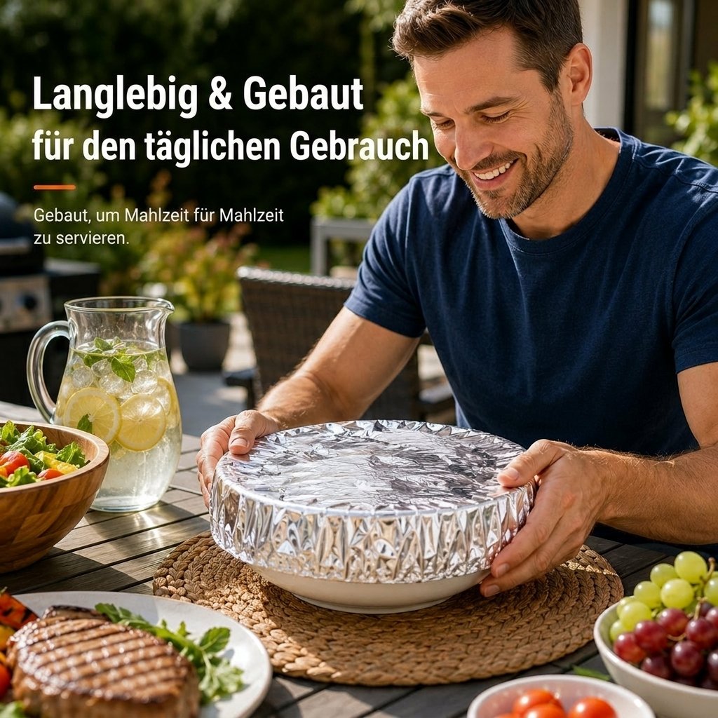 🍽️ Hitzespeichernd, waschbar & frischhaltend, unverzichtbar für die Küche
