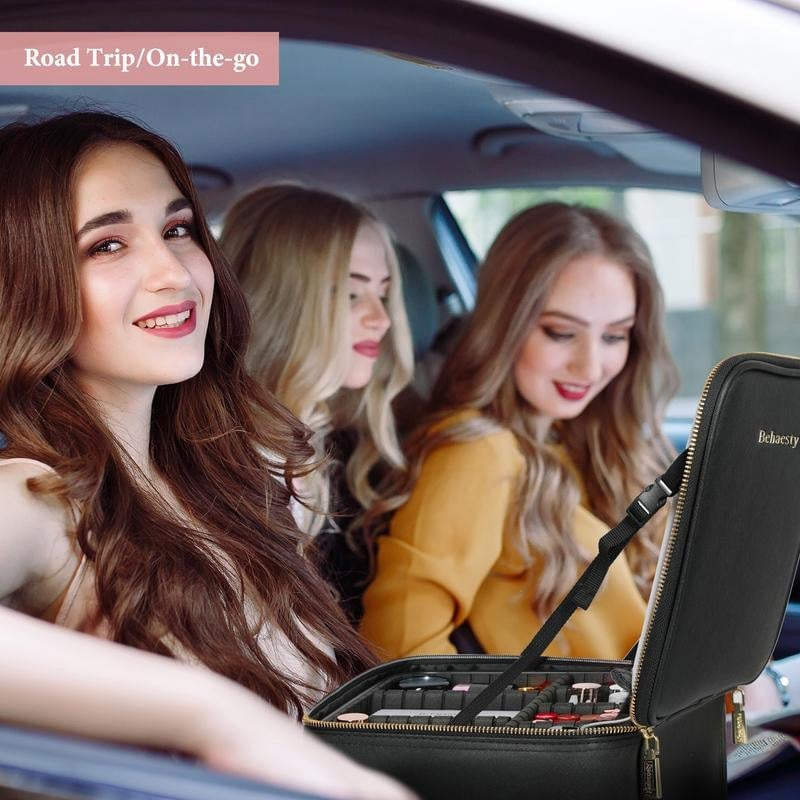 Travel Makeup Bag with LED Mirror