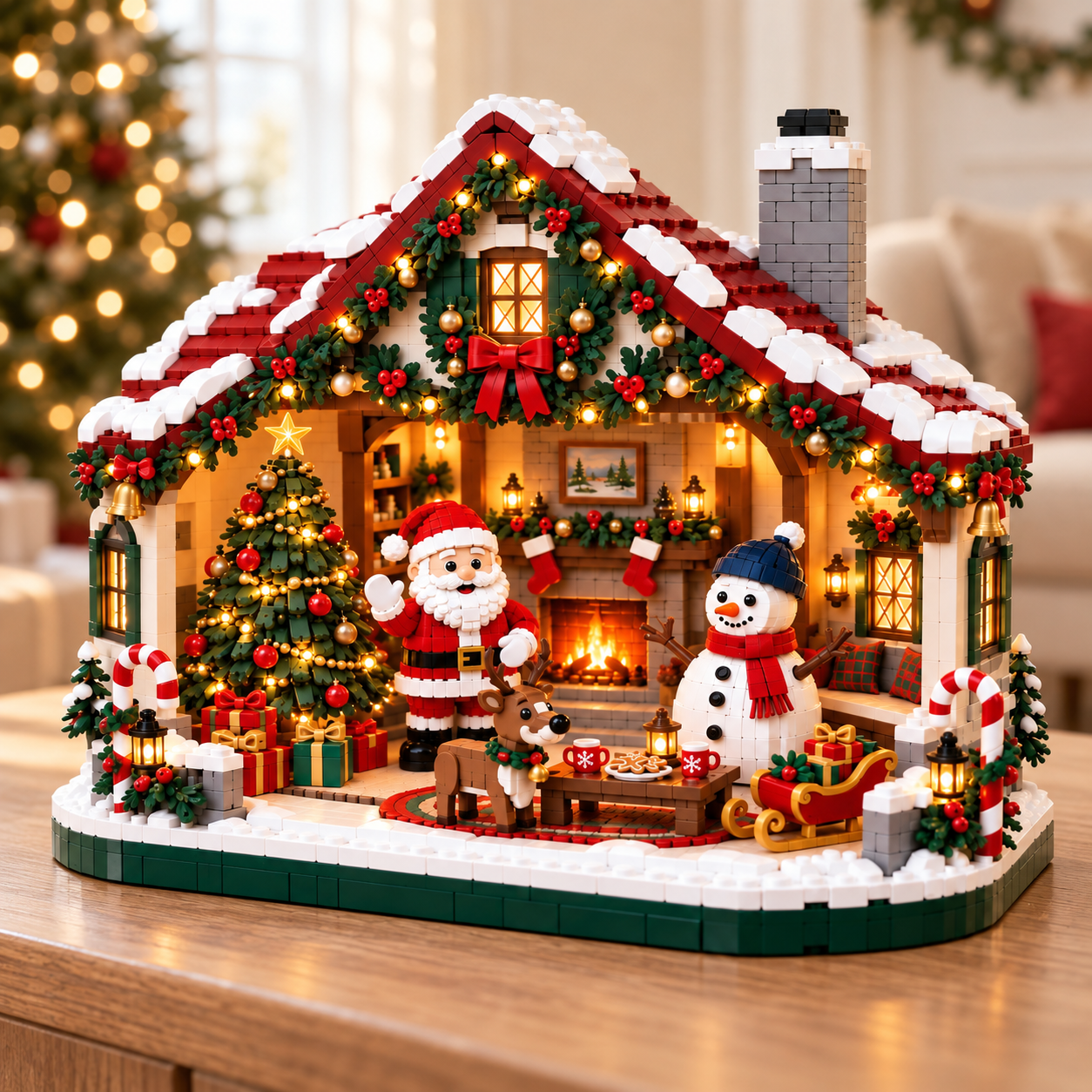 🎄 Cozy Christmas Cottage Building Set – Build Together, Create Memories & Display with Pride