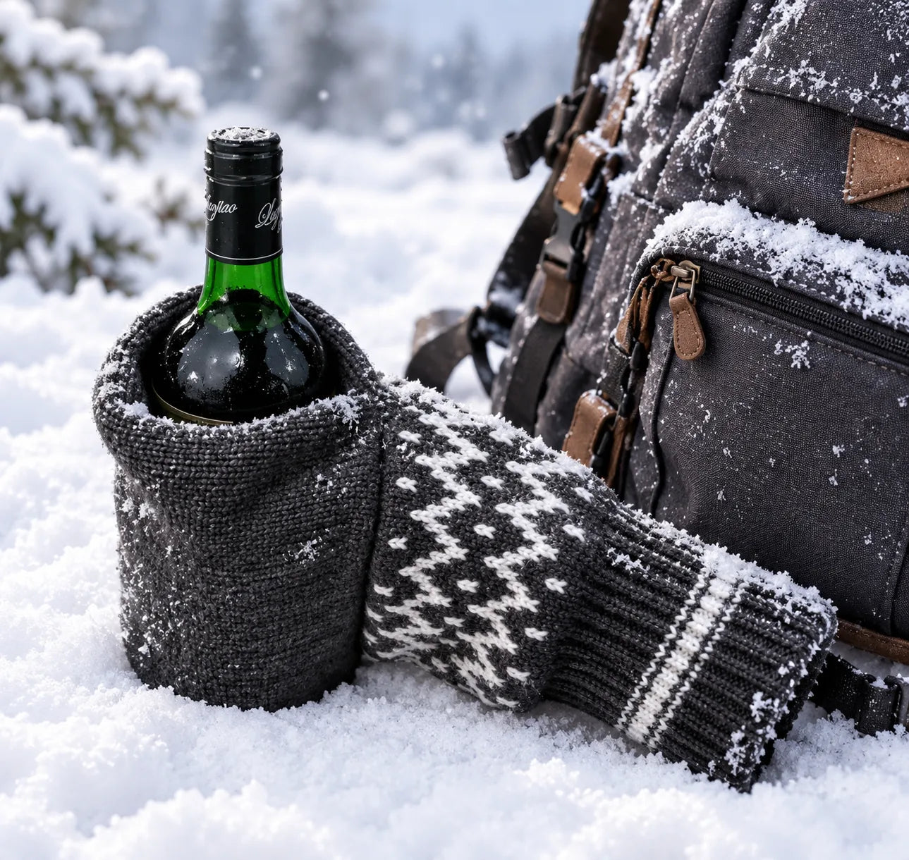 🍻Knitted Insulated Beer Can Glove Mittens – Warm Hands, Cold Drinks - image 5
