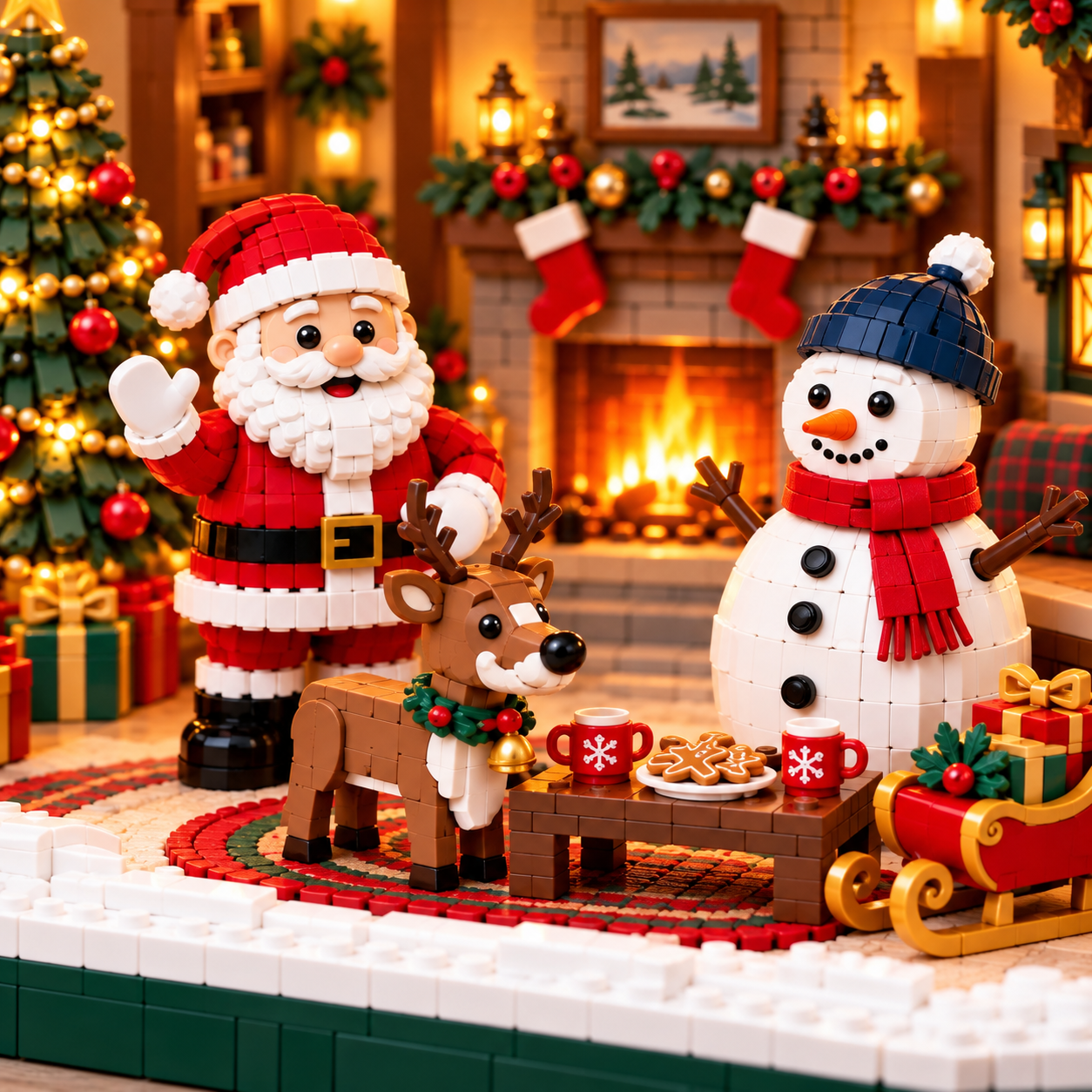 🎄 Cozy Christmas Cottage Building Set – Build Together, Create Memories & Display with Pride