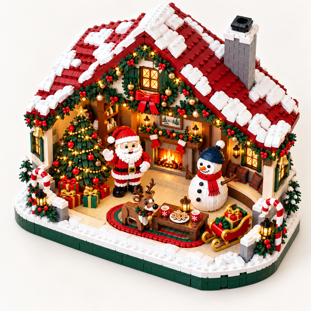 🎄 Cozy Christmas Cottage Building Set – Build Together, Create Memories & Display with Pride