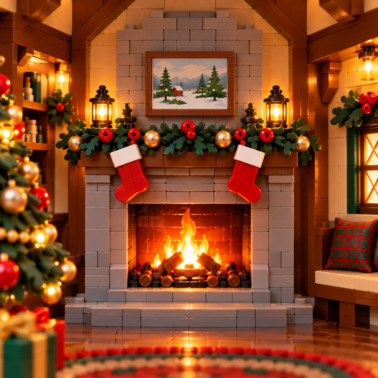 🎄 Cozy Christmas Cottage Building Set – Build Together, Create Memories & Display with Pride