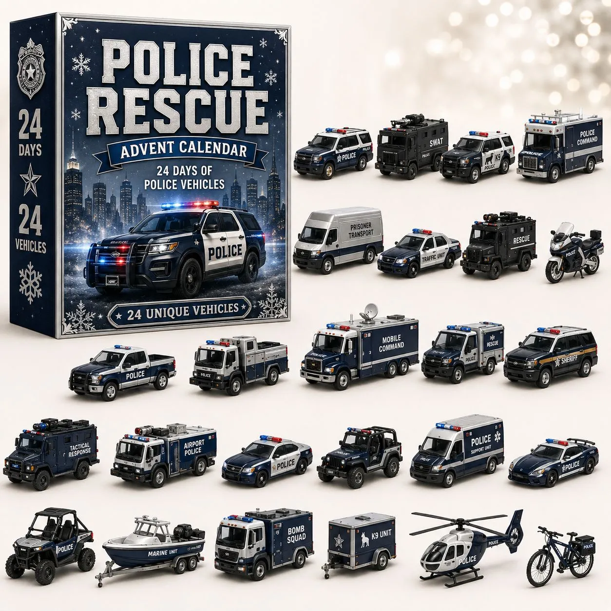 🚜Build the Fleet Collection 24-Day Vehicle Advent Calendar Series