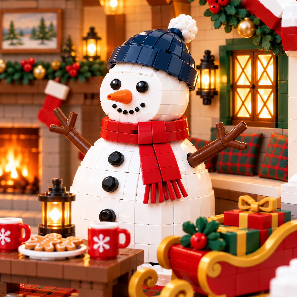 🎄 Cozy Christmas Cottage Building Set – Build Together, Create Memories & Display with Pride