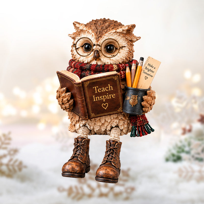 🦉Heartwarming Reading Owl Figurine✨ - image 11