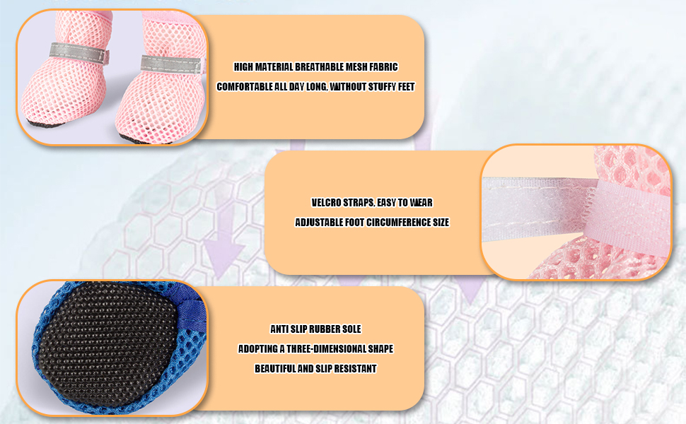 Summer Breathable Dog Shoes