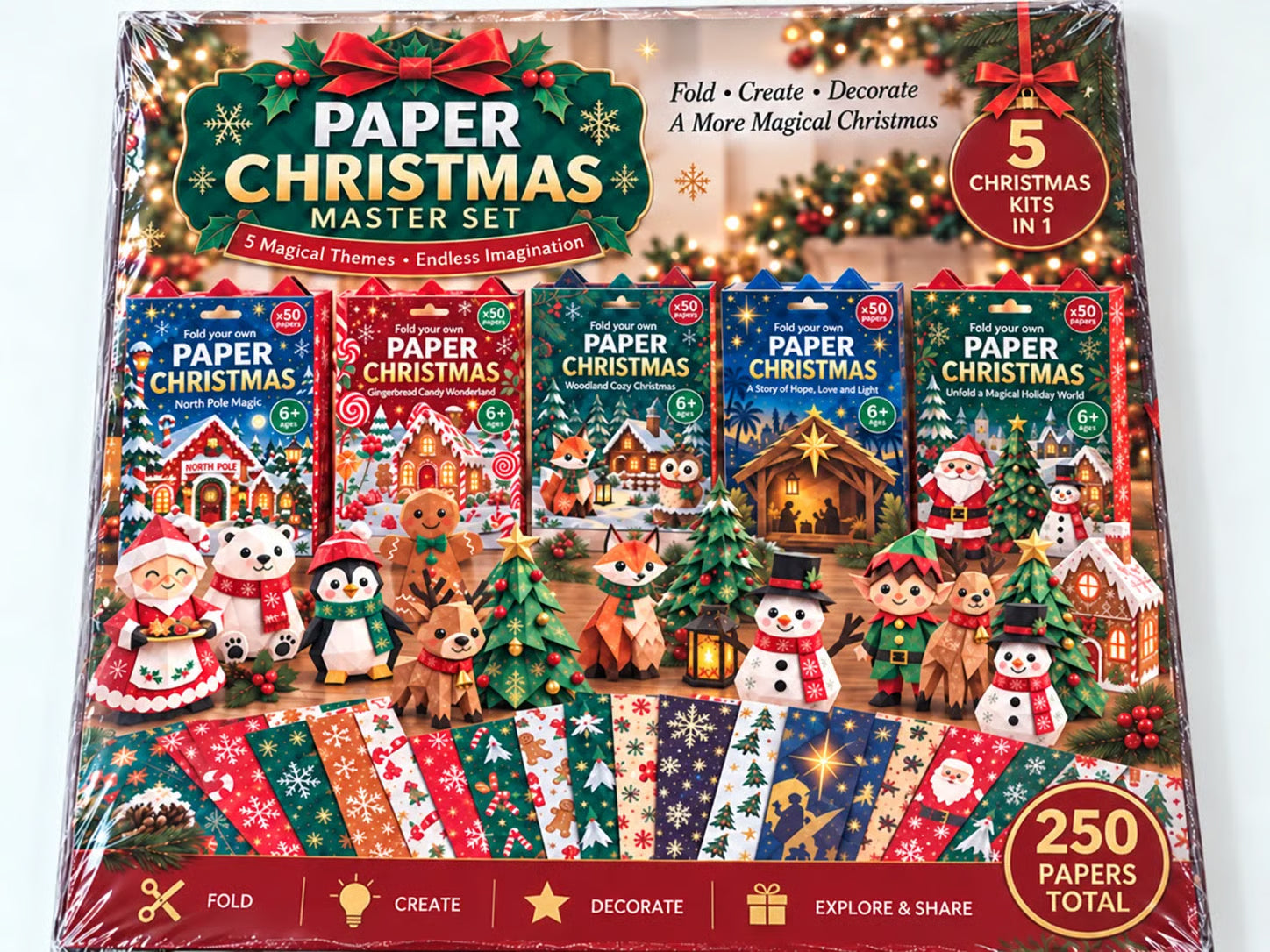 🧘Relaxing & Beginner-Friendly- 3D DIY Paper Christmas(💕Step-by-Step Guide Included) - image 3