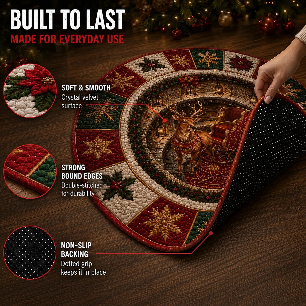 🎄 Christmas 3D Optical Illusion Rug – image 5