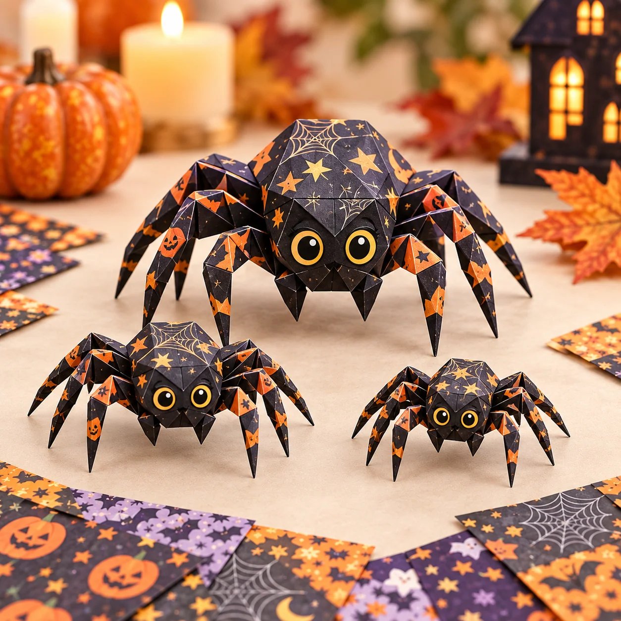 🎃 Halloween 3D Paper Craft Kit – 50 Pre-Printed Sheets + Step-by-Step Guide - image 6