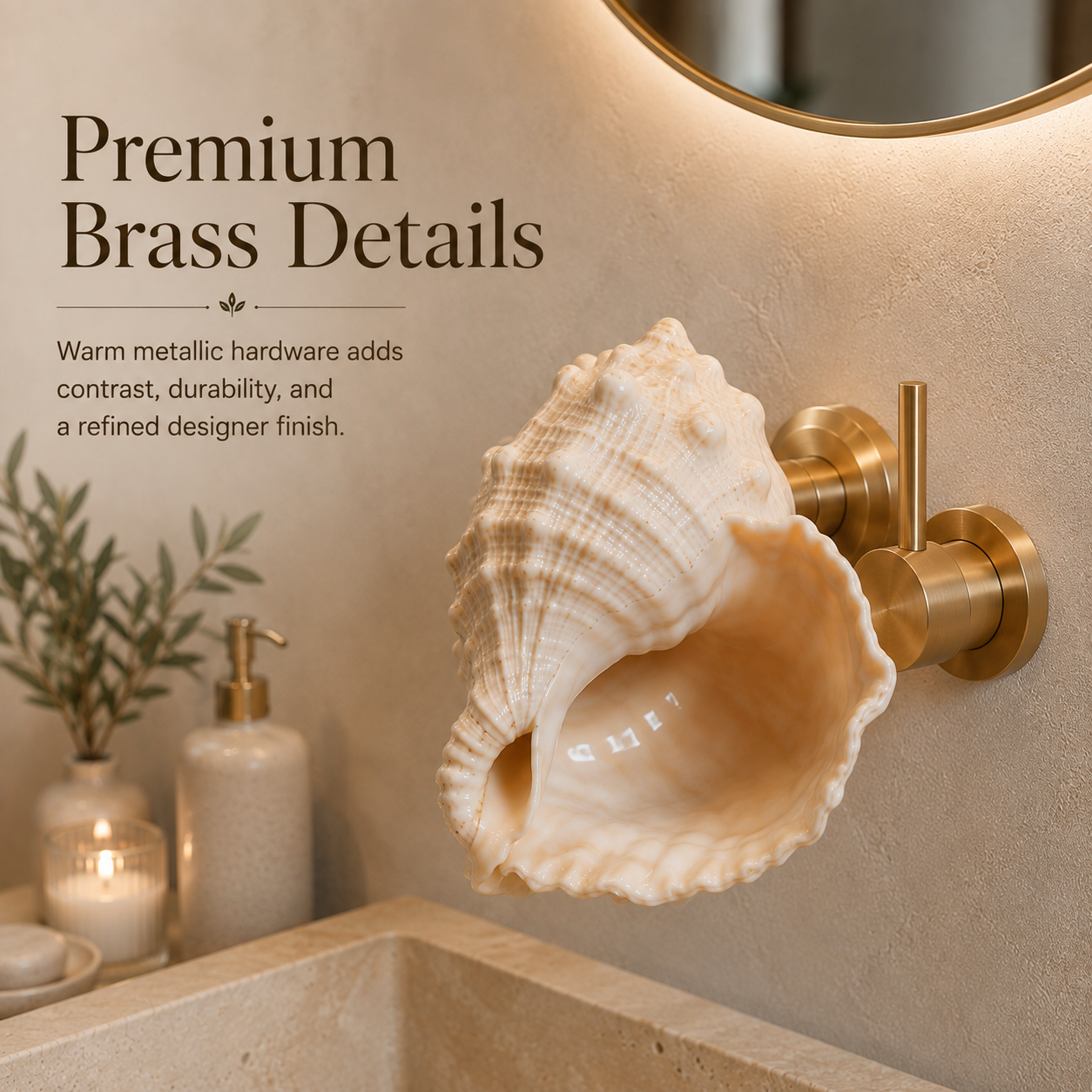 🐚Coastal Seashell Wall-Mount Faucet - image 7