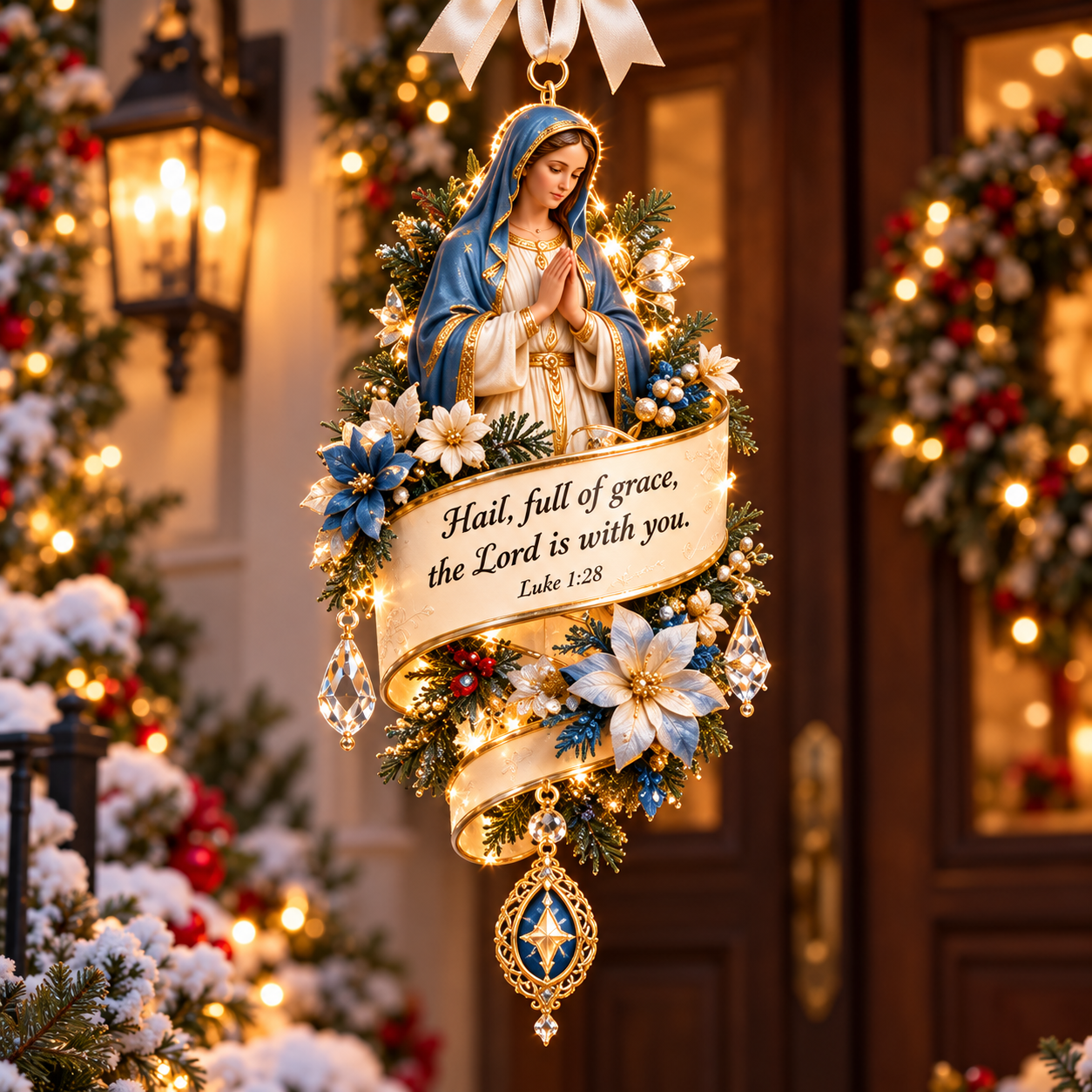 ✝️Christian Bible Verse Christmas Ornament – Faith-Inspired Hanging Decor 🎄
