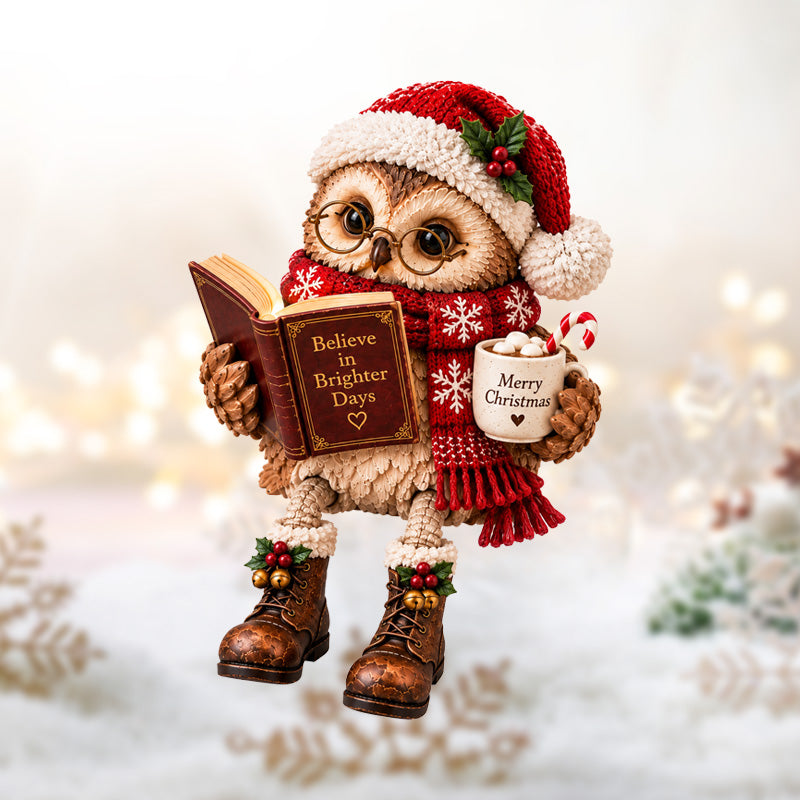 🦉Heartwarming Reading Owl Figurine✨ - image 8