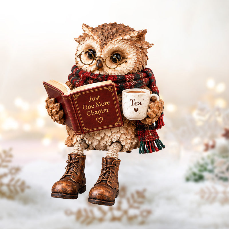🦉Heartwarming Reading Owl Figurine✨ - image 9