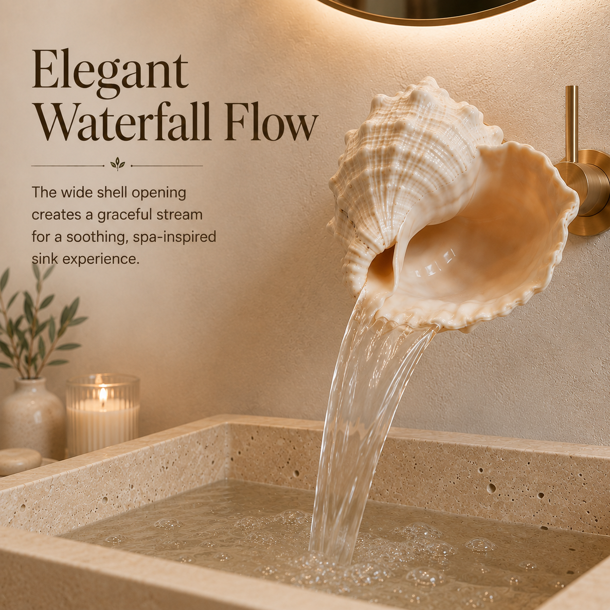 🐚Coastal Seashell Wall-Mount Faucet - image 6