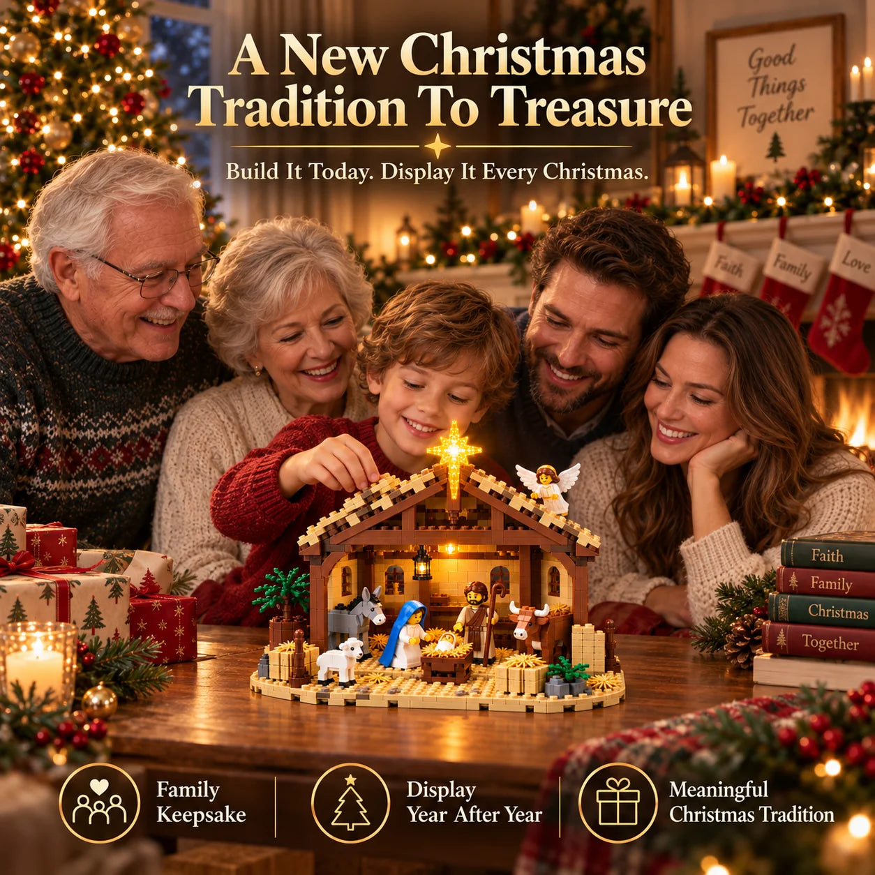 🌟The Nativity Story Building Block Set - image 1