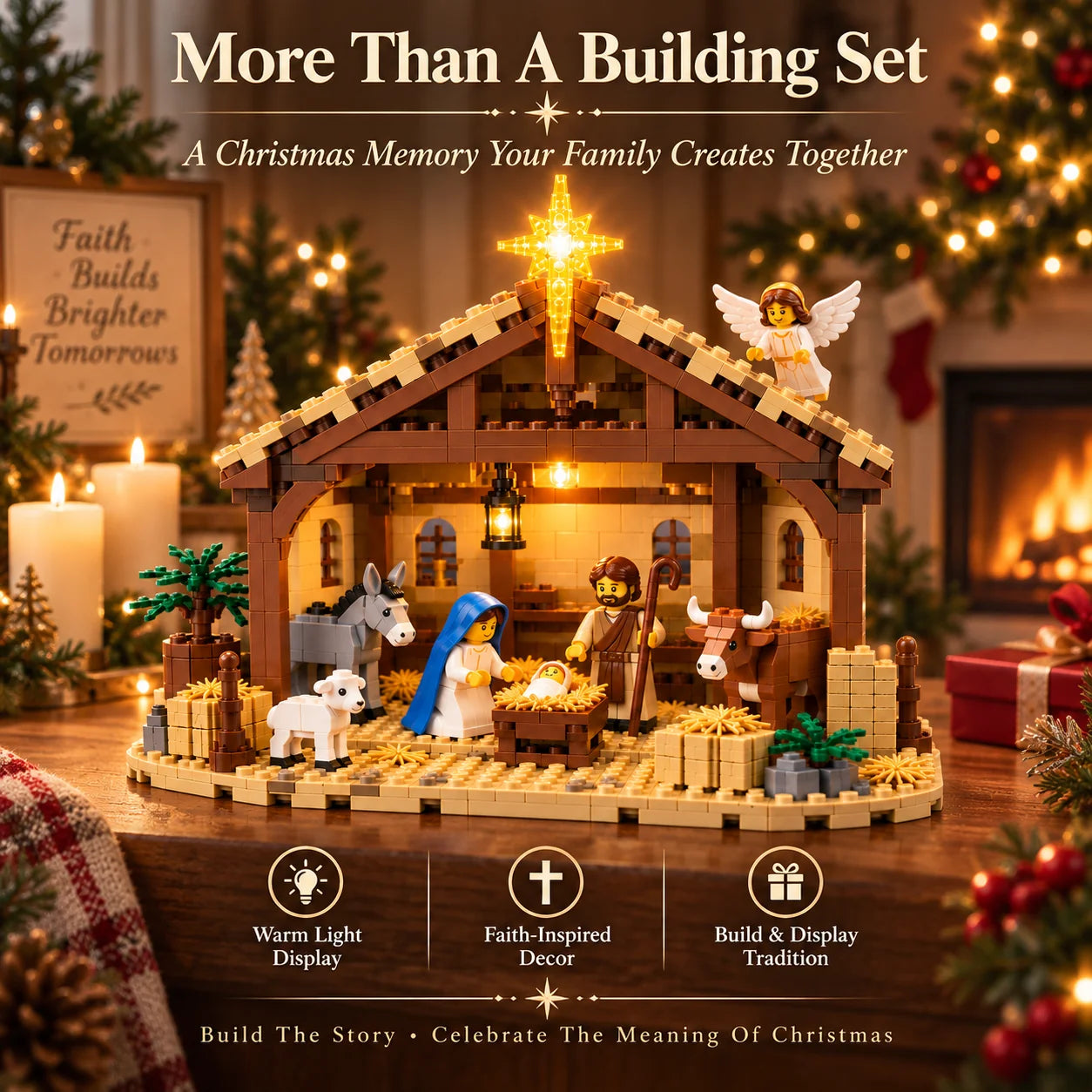 🌟The Nativity Story Building Block Set - image 2