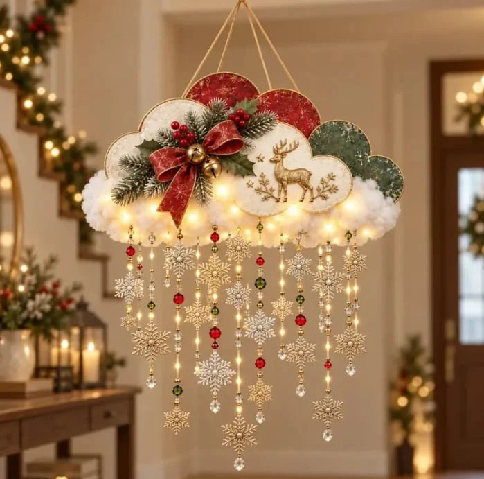 🔥✨ Angelic Christmas Snowfall Cloud – Lighted Hanging Holiday Decor☁️✨ - image 8