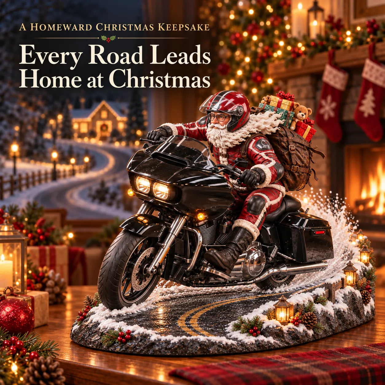 🏍️🎅 Santa’s Ride Home – Christmas Motorcycle Keepsake Collection💨 - image 1