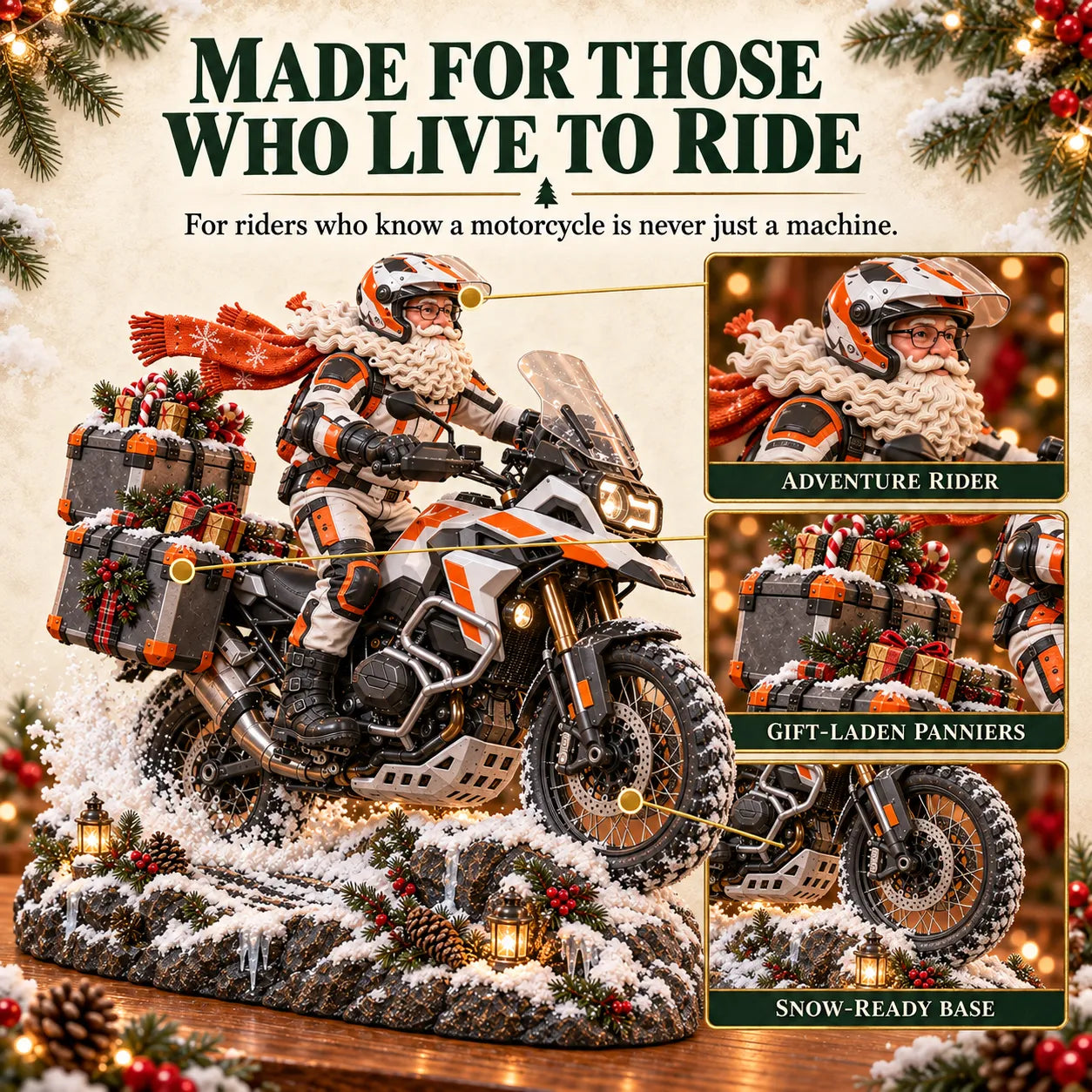 🏍️🎅 Santa’s Ride Home – Christmas Motorcycle Keepsake Collection💨 - image 3