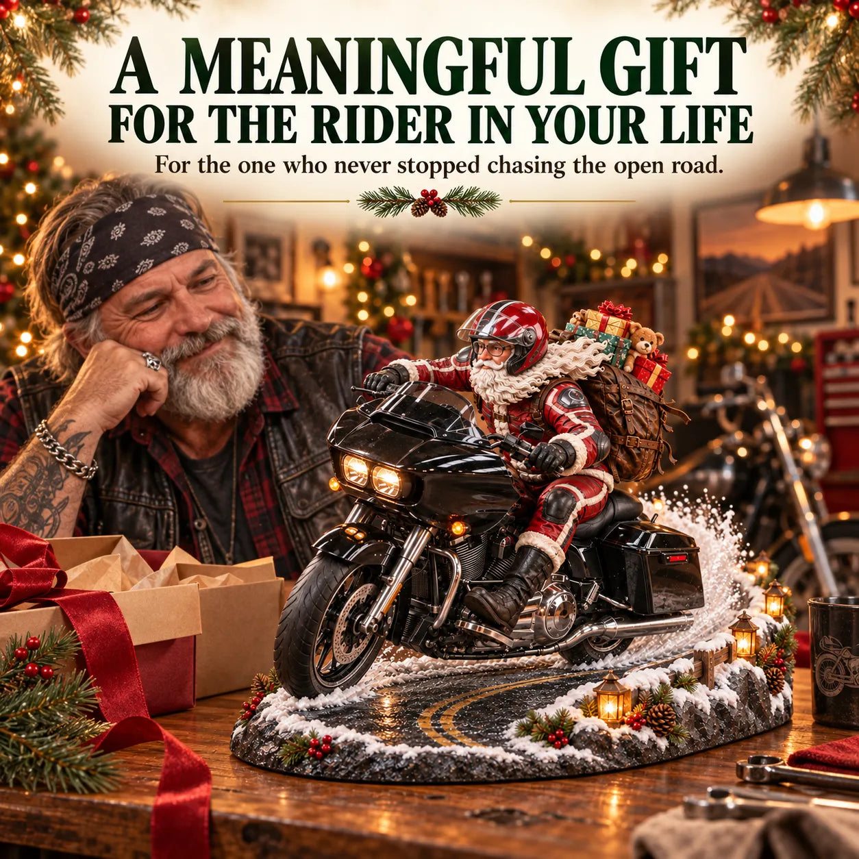 🏍️🎅 Santa’s Ride Home – Christmas Motorcycle Keepsake Collection💨 - image 6